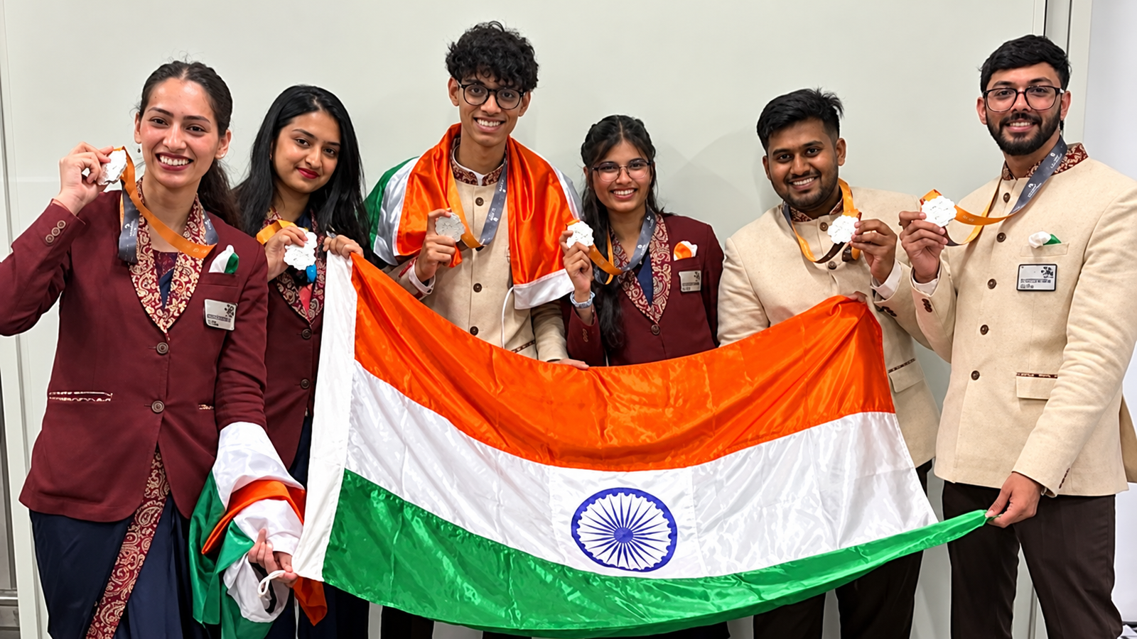 Indian Team Medal Celebration